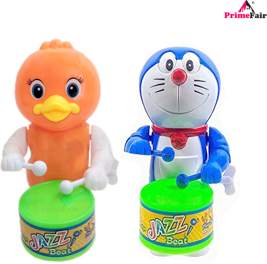 PRIMEFAIR Drummer Toy Key Operated with Dancing Action for Toddler