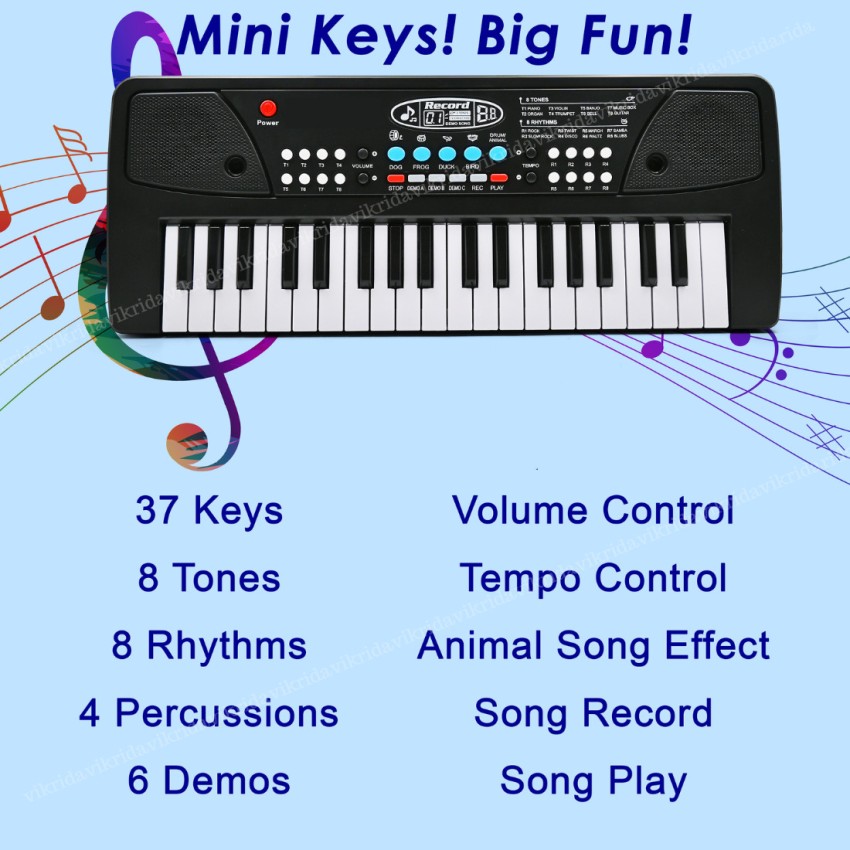 VikriDa 37 Key Piano Keyboard Keyboard Toy withVikriDa 37 Key Piano Keyboard Keyboard Toy with  