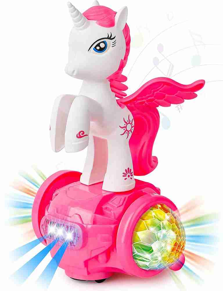 Elegant Lifestyle Unicorn Stunt Tricycle Toy Lights Sound Toy