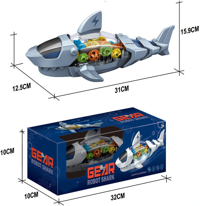 Robot shark clearance toy
