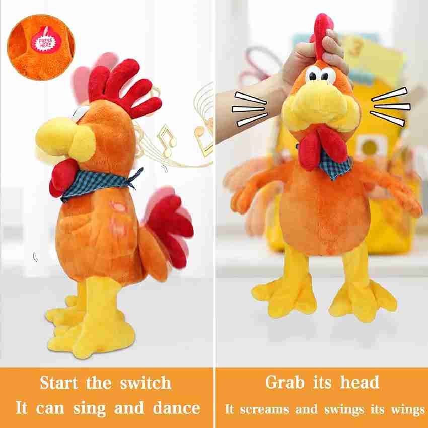 BELLYPIG Electric Musical Rooster Chicken Playful Soft Sound Toy for Kids Boys Girls Electric Musical Rooster Chicken Playful Soft Sound Toy for Kids Boys Girls Buy Rooster toys in India