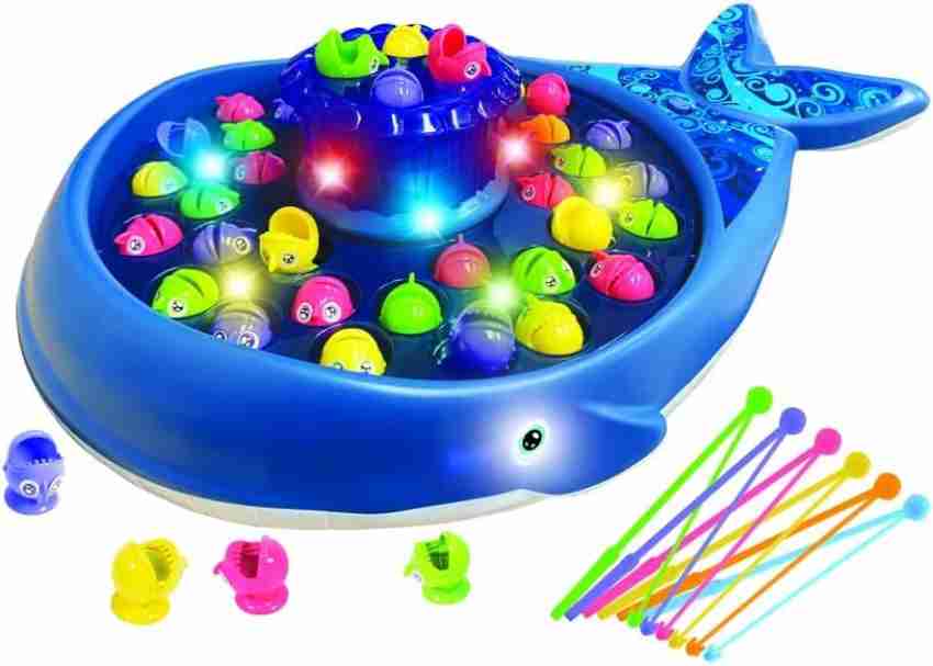 MeToy Fish Catching Game with Sound, Battery Opereted Fishing Game Include  32 Pieces and 4 Pods, Kids Fish Catching Game - Fish Catching Game with  Sound, Battery Opereted Fishing Game Include 32