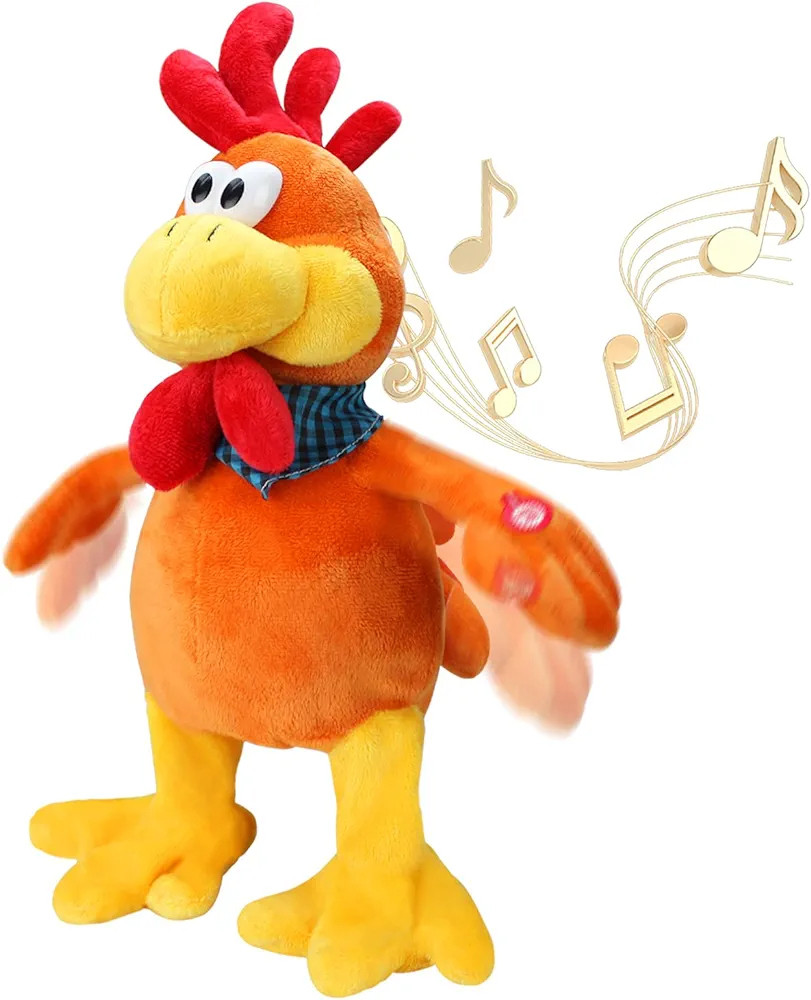Musical chicken toy top