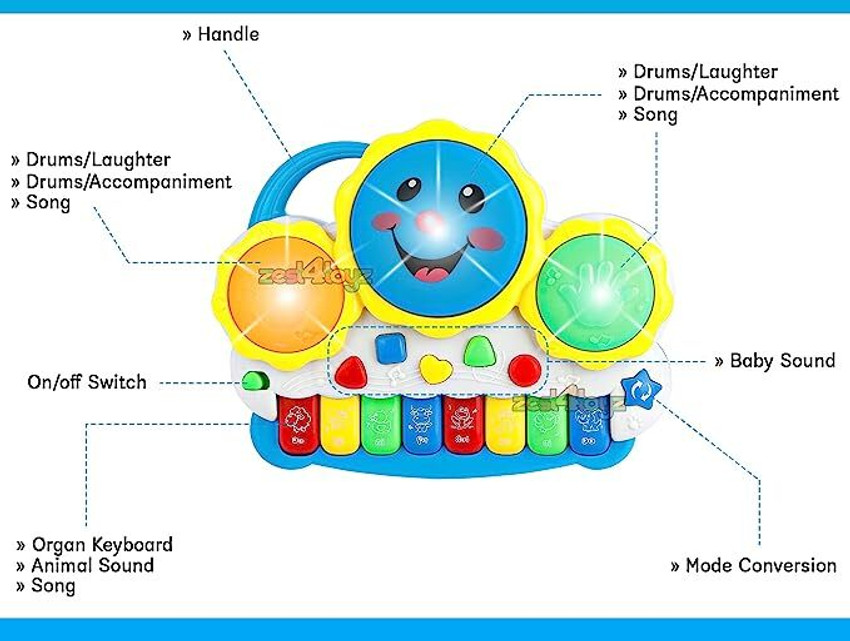 Drum keyboard musical toys on sale