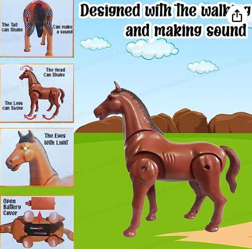 Battery operated walking horse toy cheap