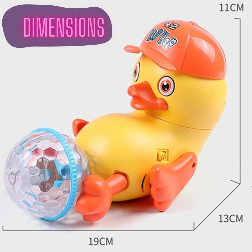 Kiddie Castle Dancing Duck Spinning Stunt Duck With 360 Rotating Disco Ball  - Dancing Duck Spinning Stunt Duck With 360 Rotating Disco Ball . shop for  Kiddie Castle products in India.
