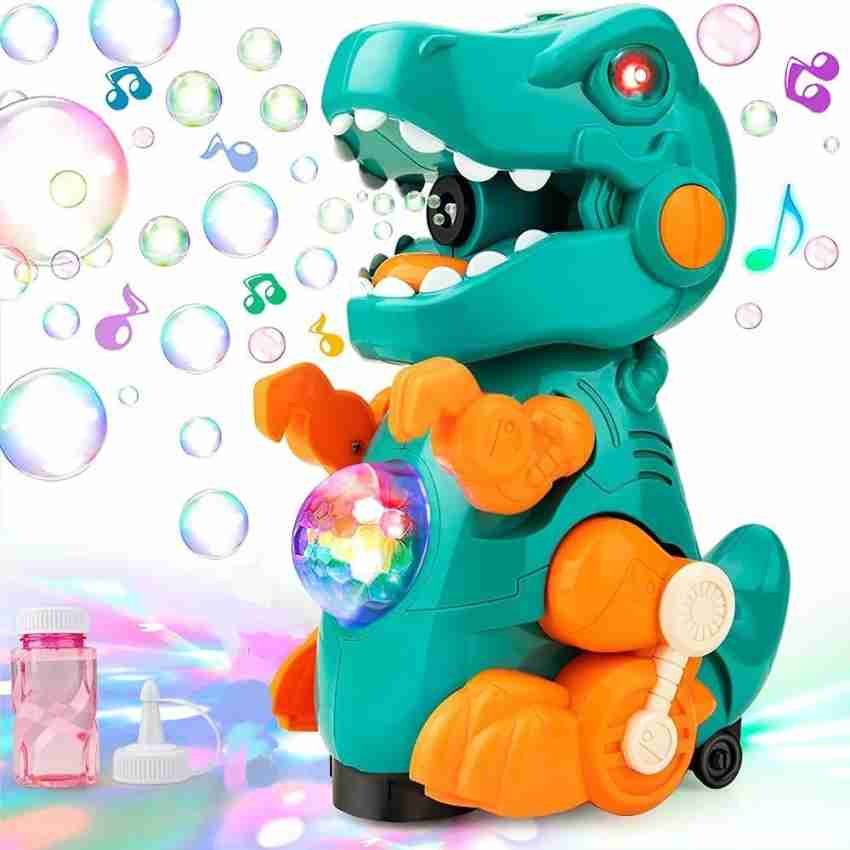 GAZE New Electric Dinosaur Bubble Machine Music Lighting Toys