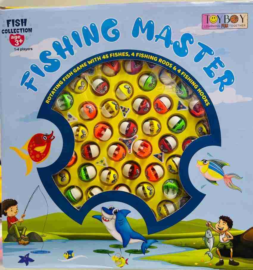 Toptoysindia Fishing Game Musical Rotating Big Round Tyre Catching Fish  Game Toy - Fishing Game Musical Rotating Big Round Tyre Catching Fish Game  Toy . Buy Fishing game 45 Fishes and 4