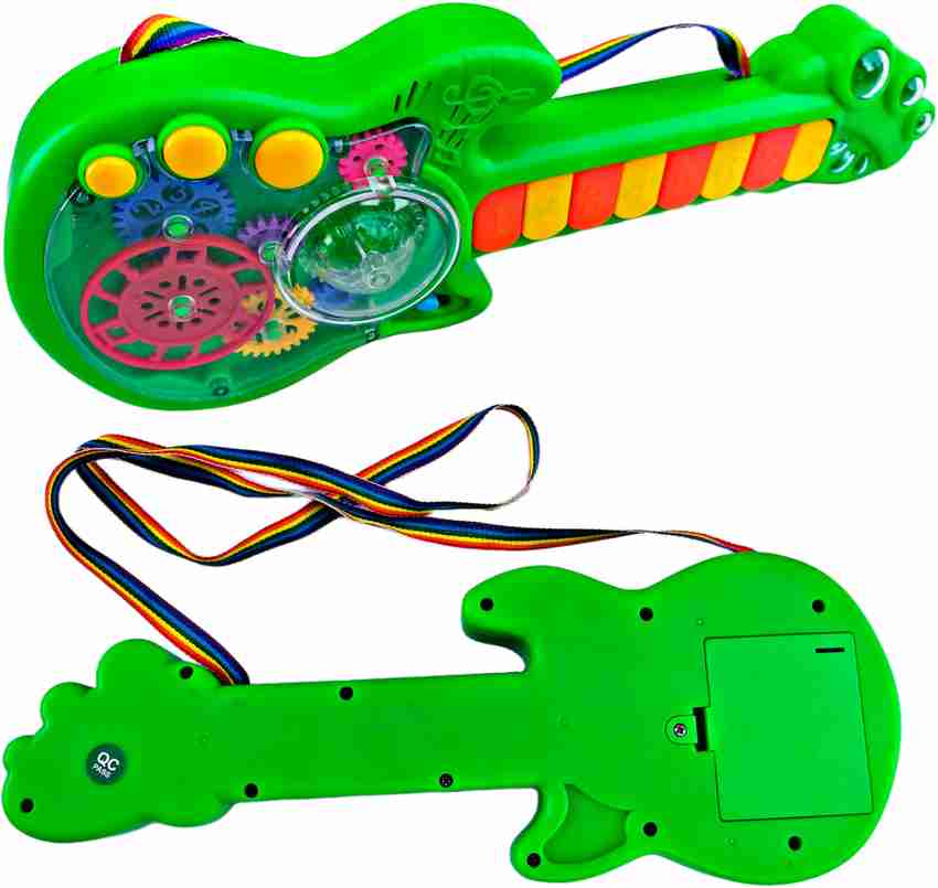 Ruhani Toys Gift Gallery Musical Guitar Toy with Music Lights and Gear Rotation for Kids Multi Colour Musical Guitar Toy with Music Lights and Gear Rotation for Kids Multi Colour Buy