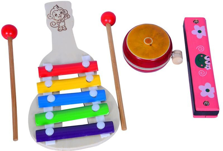Kishore collection Wooden Kids Play Xylophone Mouth Organ Wooden