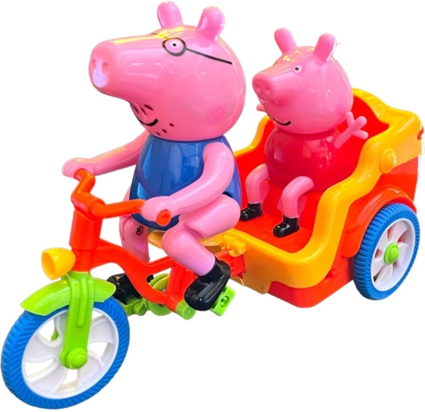 Vvansa Traders Peppa Pig Tricycle Peppa Pig Family Toy Battery operated with lights music Peppa Pig Tricycle Peppa Pig Family Toy Battery operated with lights music Buy Magical toy toys