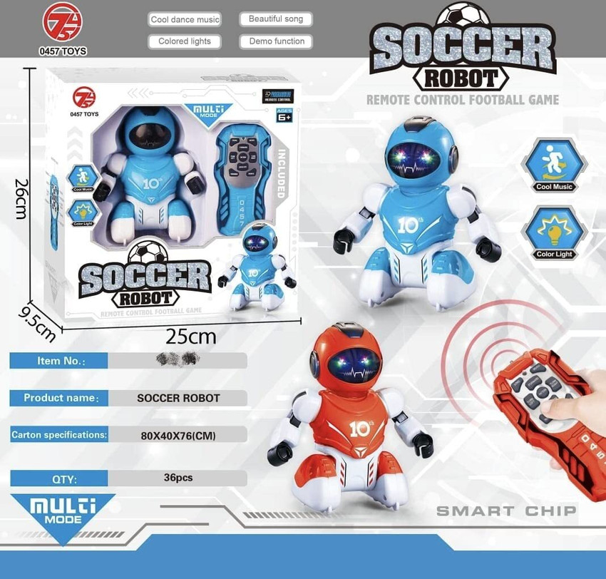Happy Hues SoccerBot RC Robot Remote Control Soccer Game for Kids Football Toys SoccerBot RC Robot Remote Control Soccer Game for Kids Football Toys Buy RC Robot Remote toys in