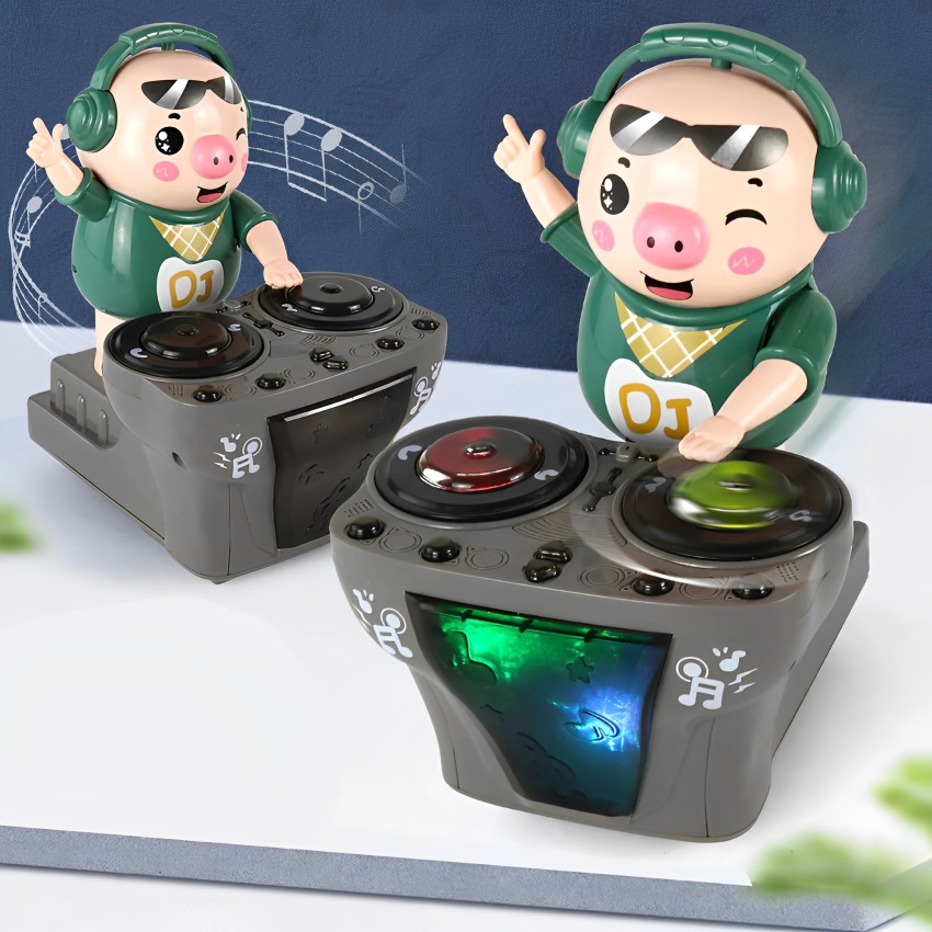 A-Mark DJ Rock Pig Light Music Children's Toys With 3 Sound Effects, Dances  for Kids - DJ Rock Pig Light Music Children's Toys With 3 Sound Effects,  Dances for Kids . Buy Toy Pigs That Can Dance and Sing toys in India. shop  for A-Mark products in India