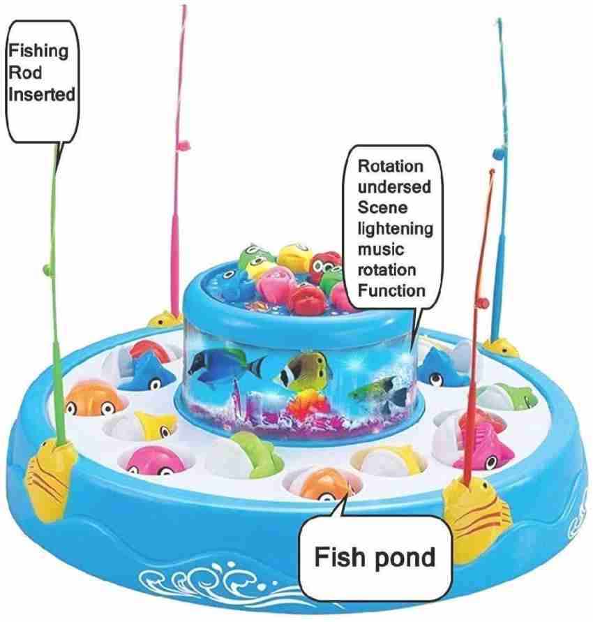 Magnetic Fishing Toy Game for Kids 1 piece Rod + 10 pieces 3D Fish Baby Bath