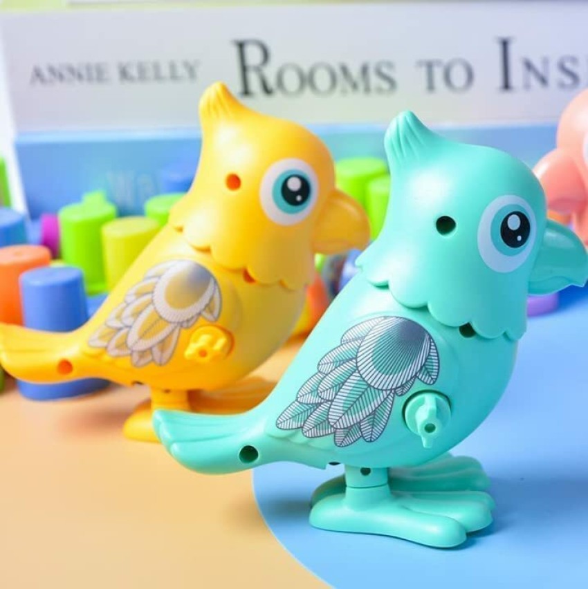 2pcs Wind-up Plastic Jumping Dinosaur Toy For Kids, Color Random