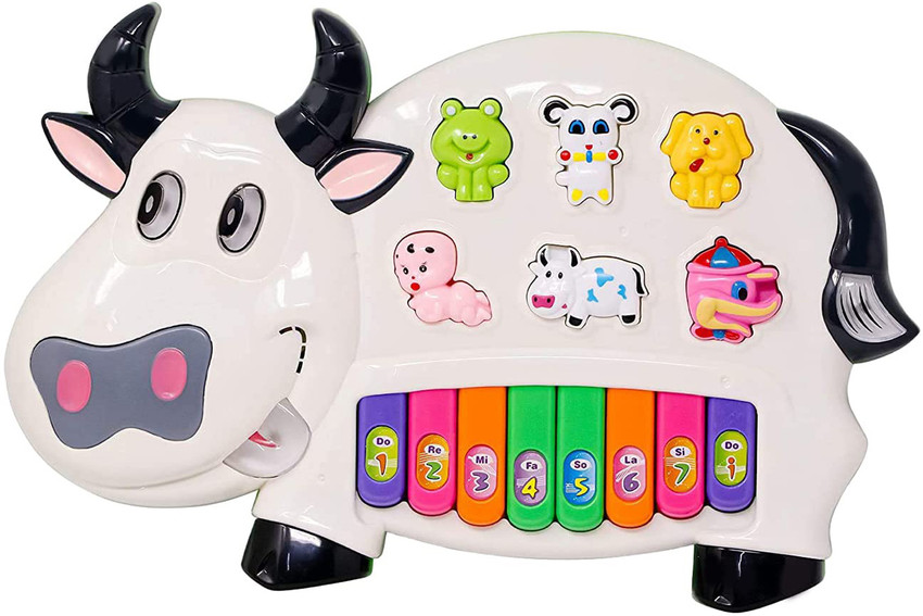 Cow piano toy new arrivals