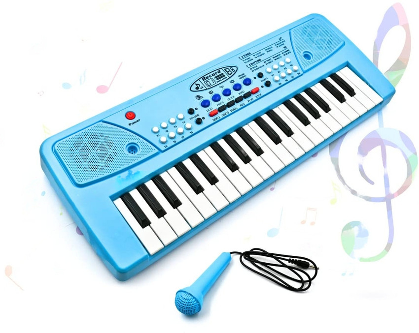 Blue keyboard piano deals