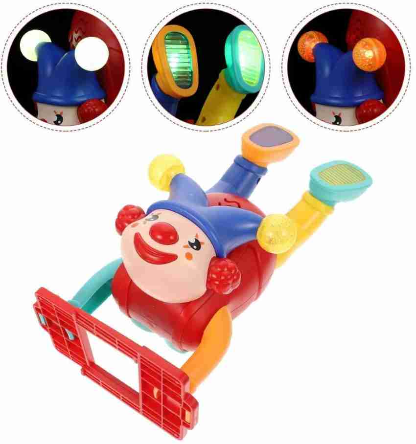 KTTRADEERS Upside Down Clown Toy with Lights and Sound for