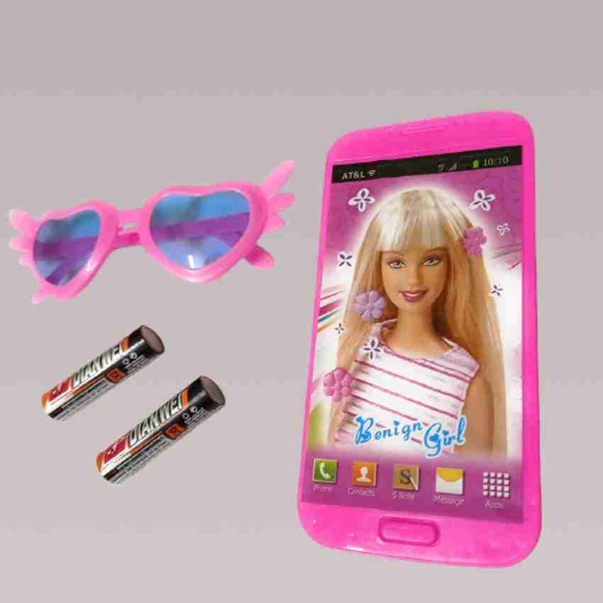 KIDDOYS Beautiful Barbie Musical Telephone Toy With Glass For Kids