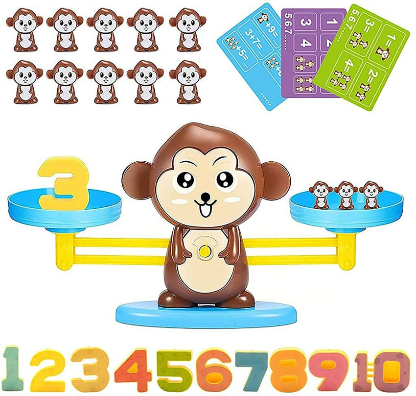 HASTHIP Small Size Monkey Balance Cool Math Fun Game for Girls
