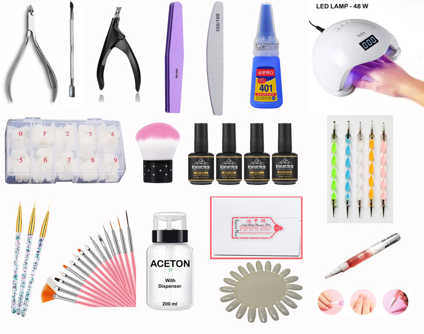 Buy AD eshop Artificial nails for women Nail art kit for girls Fake nails  for nail polish kit nails set Online at Best Prices in India - JioMart.