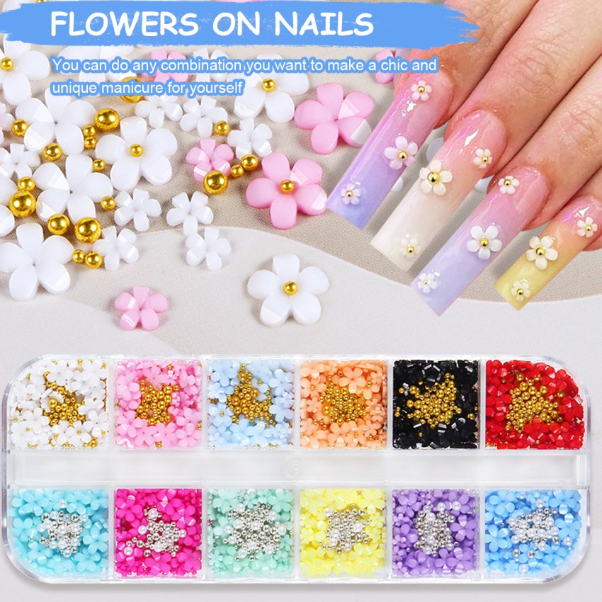 3D Flower Nail Designs - Pretty Designs