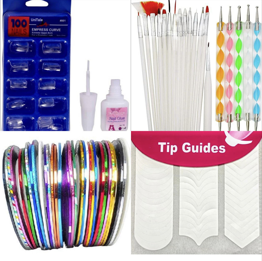 Pinkiou Nail Art Stamper Kit Clear Jelly Stamping Plates Set Nail Art Stamp  Nail Models Stamper Plate with 7 Templates - AliExpress