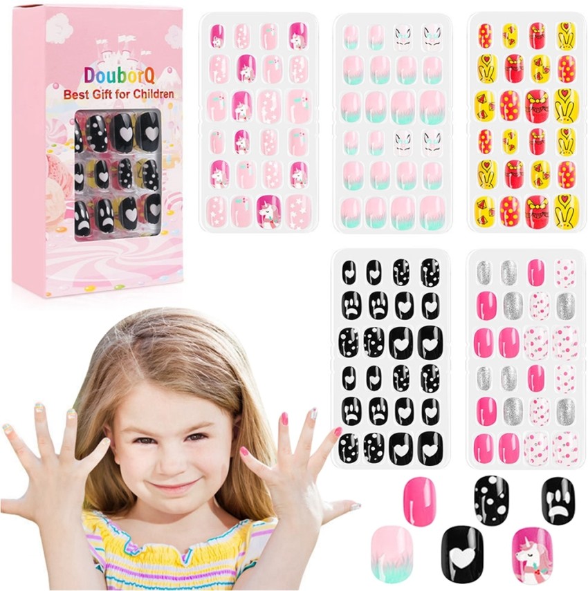 12 PCS Press on Nail Full Cover Artificial Children Nails Lovely Gift for  Children Little Girls Kids False Nail - China Lovely Nail Stick and Full  Cover Nail Stick price | Made-in-China.com
