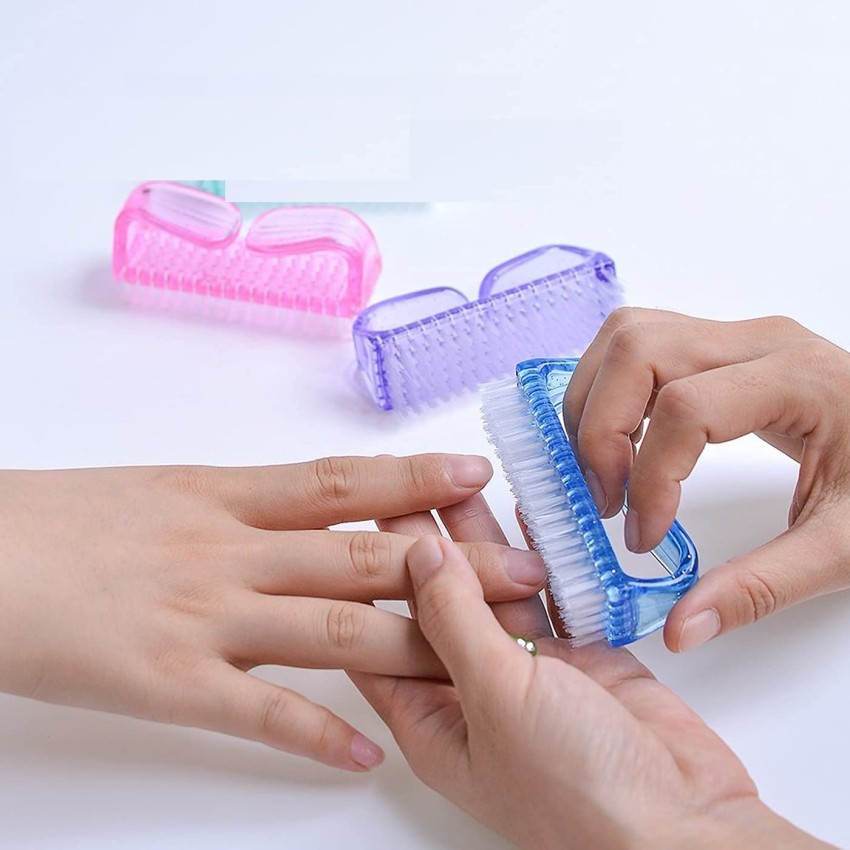 24-piece Set Of Handle Grip Nail Brush, Toe And Nail Cleaner