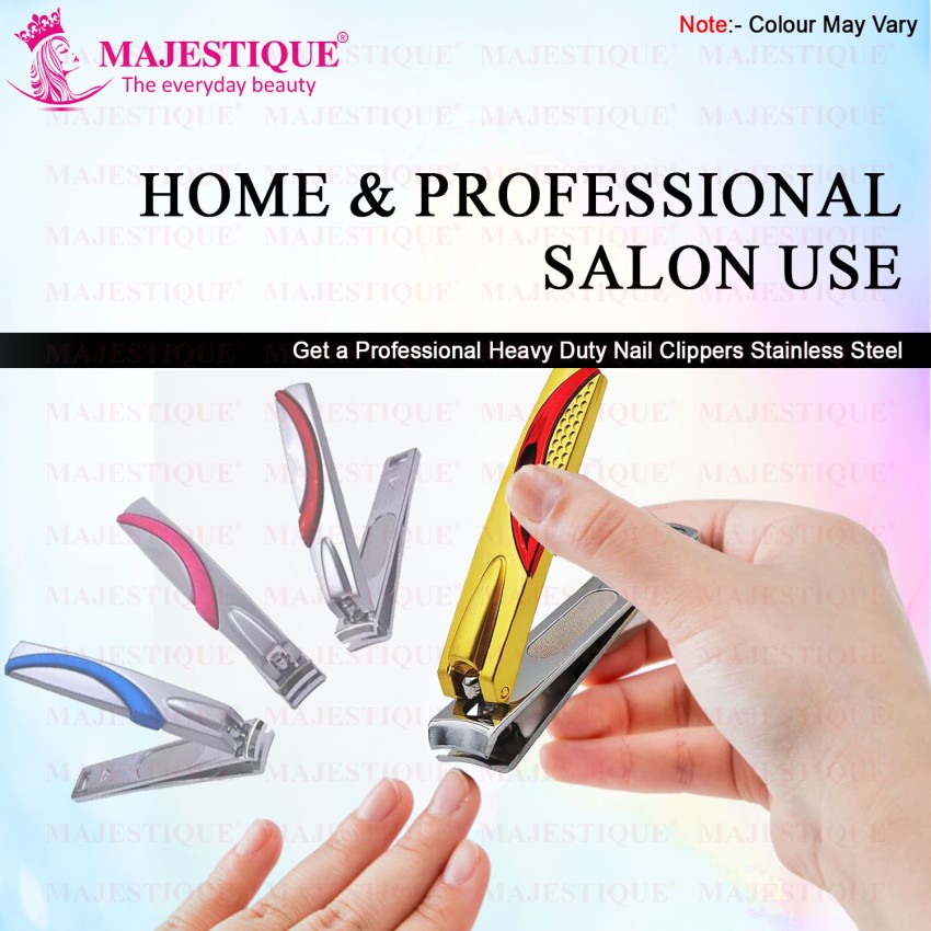 MAJESTIQUE Professional Stainless Steel Blade Nail Cutter For Men And Women  (Pack of 2) - Price in India, Buy MAJESTIQUE Professional Stainless Steel Blade  Nail Cutter For Men And Women (Pack of