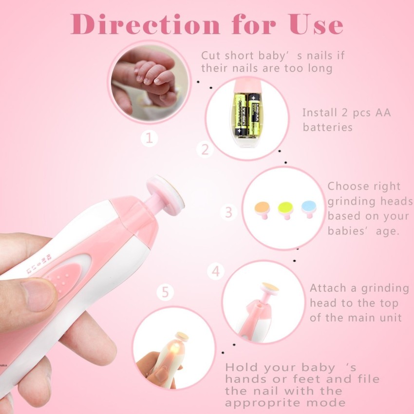 Baby nail deals cutter with light