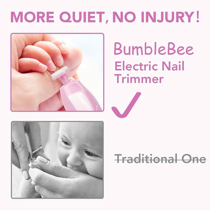 Missfox Baby Nail Trimmer Kit File for Kids Safe Electric Baby