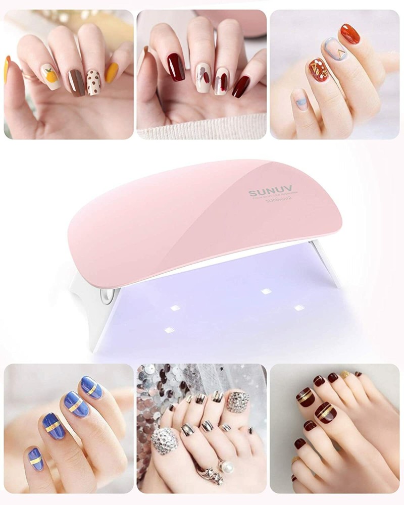 6W UV Resin Lamp Gel Nail Polish Dryer Gel Curing Light Manicure