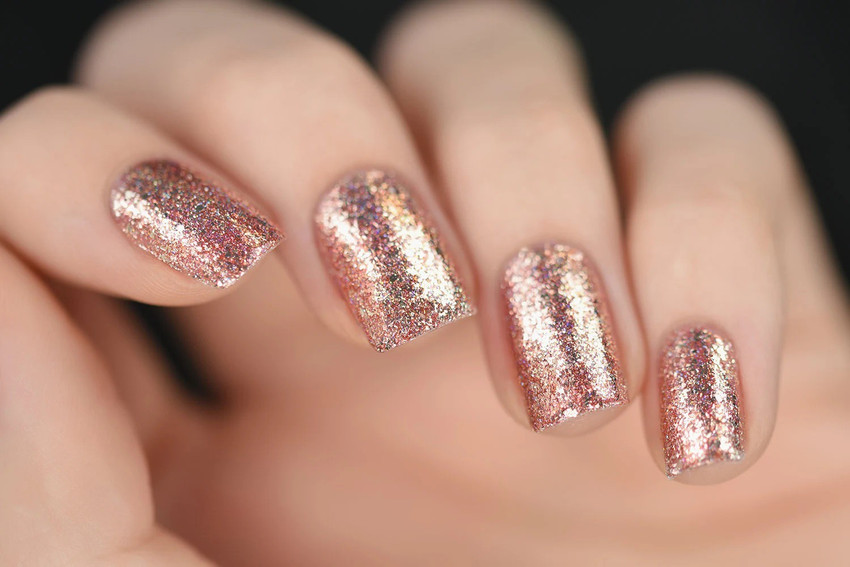 REIMICHI New Quick dry Formula Smooth Perfect Glitter Rose Gold