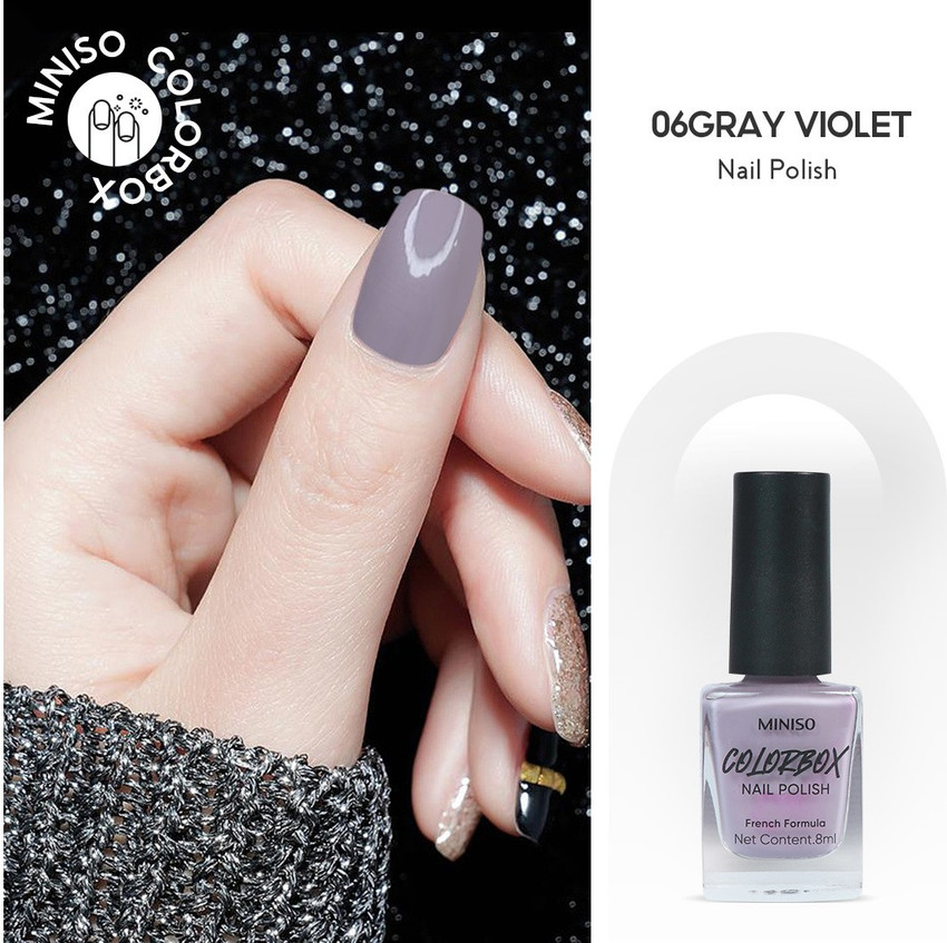 best makeup beauty mommy blog of india: Miniso Pittura Nail Polish in Light  Orchid