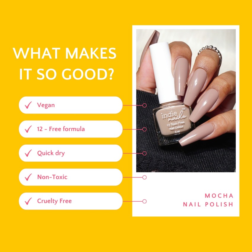 Buy Lick Choclate Brown Artificial Reusable Nails, Nail Extension Kit,  Press on Nails, Fake Nails, Nail Art Kit, False Nails Set Of 24 Pcs (No  Glue Needed) Online at Low Prices in