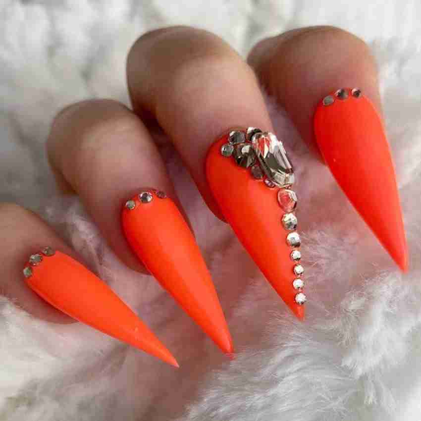 Matte orange nail hot sale polish