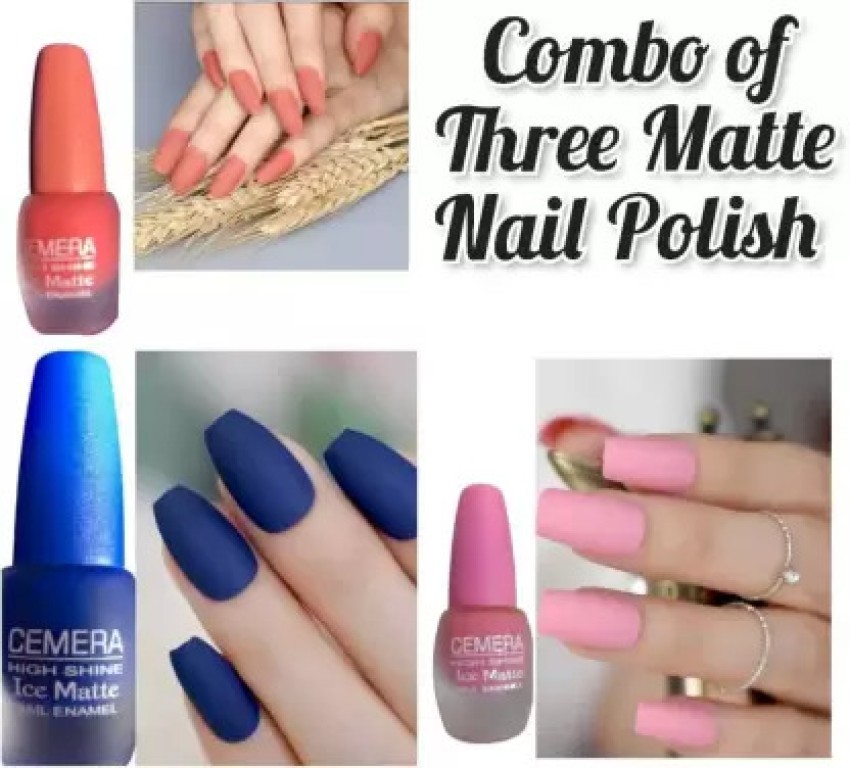Discover the beauty of matte finish with MI Fashion's Nail Polish Combo