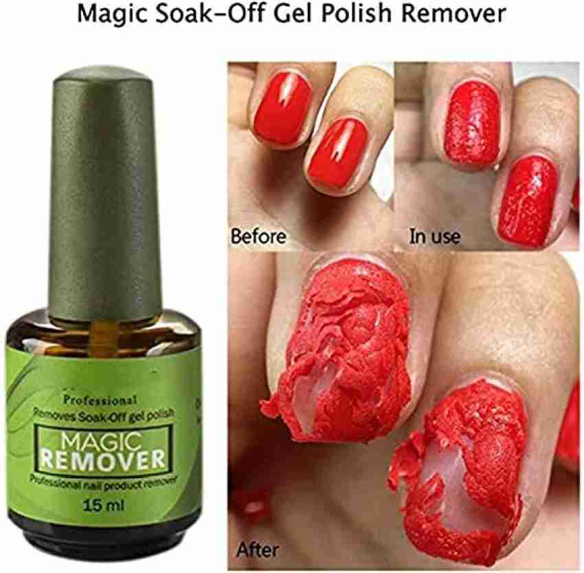 MISS ROSE 2/3Pcs Magic Nail Polish Remover, Soak-Off Gel Nail