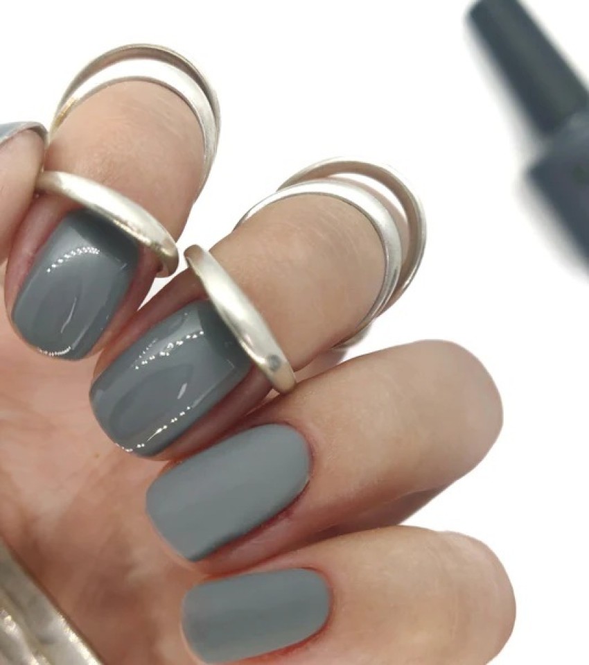 The Oncoming Storm Nail Polish - matte metallic pewter – Fanchromatic Nails