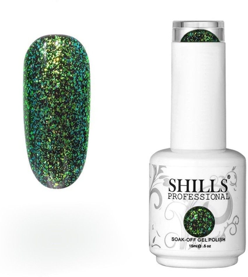 Green glitter gel nails | Glitter gel nails, Gel nails, Glitter gel