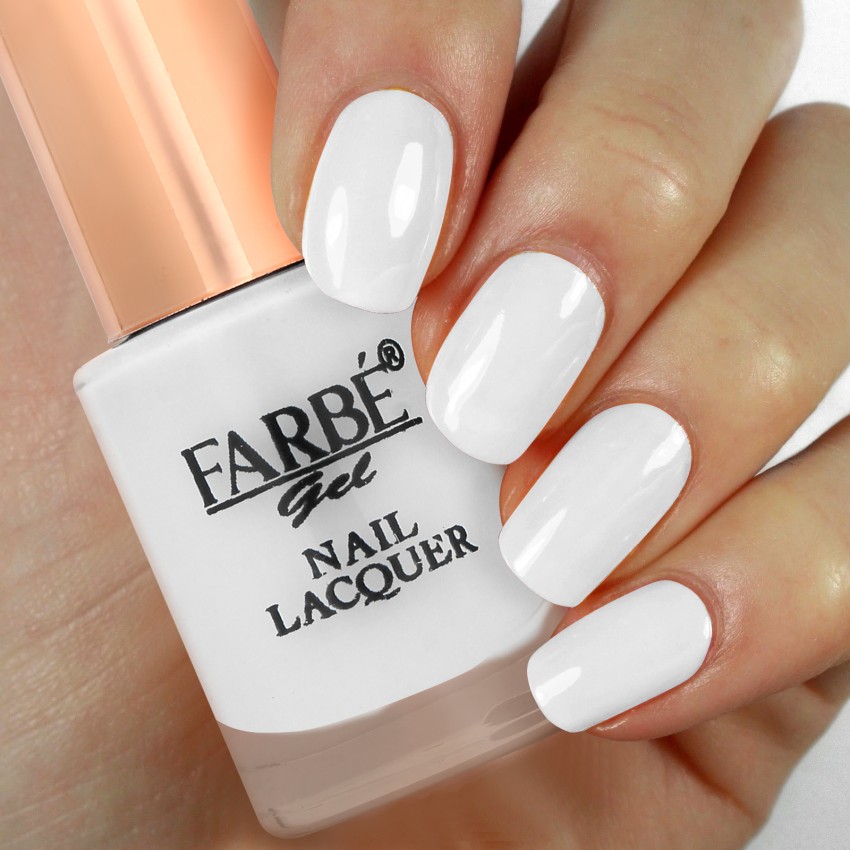 Farbe Nail Polish Lacquer 64 White - Price in India, Buy Farbe Nail Polish  Lacquer 64 White Online In India, Reviews, Ratings & Features