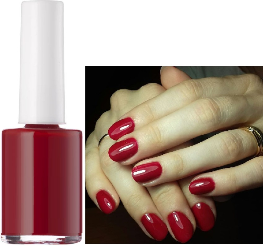 dark red nails by cs conoisseur nail polish - SoNailicious