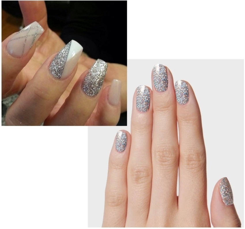 Buy Silver Nails for Women by Colorsoul Online | Ajio.com