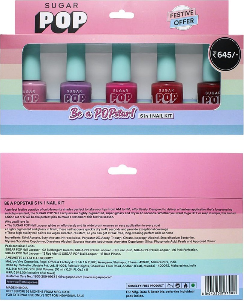 SUGAR POP Nail Lacquer Classic 20 Silver Crown, Packaging Size: 10 ml at Rs  199/piece in Bengaluru