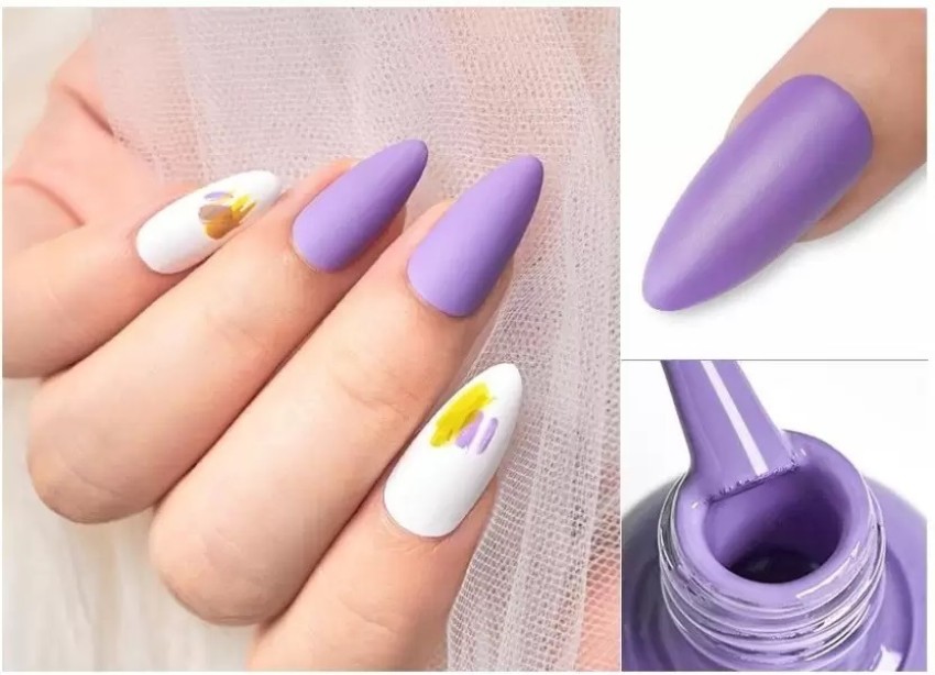 25 Lavender Color Nails Designs in 2024 | Lavender nails, Nail colors,  Quinceanera nails