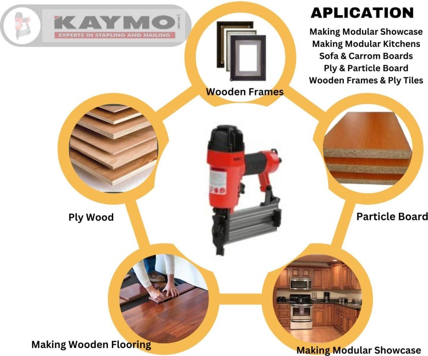 Kaymo Pneumatic Coil Nailers Eco57, Air Pressure: 50-100 psi at Rs 12500 in  Ahmedabad