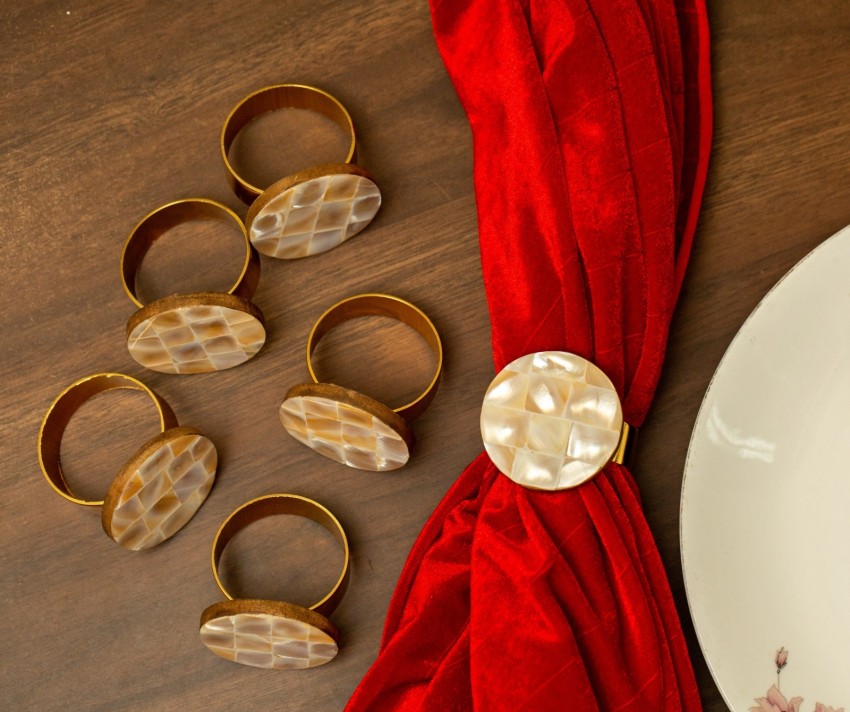 Wedding ring hot sale napkin rings