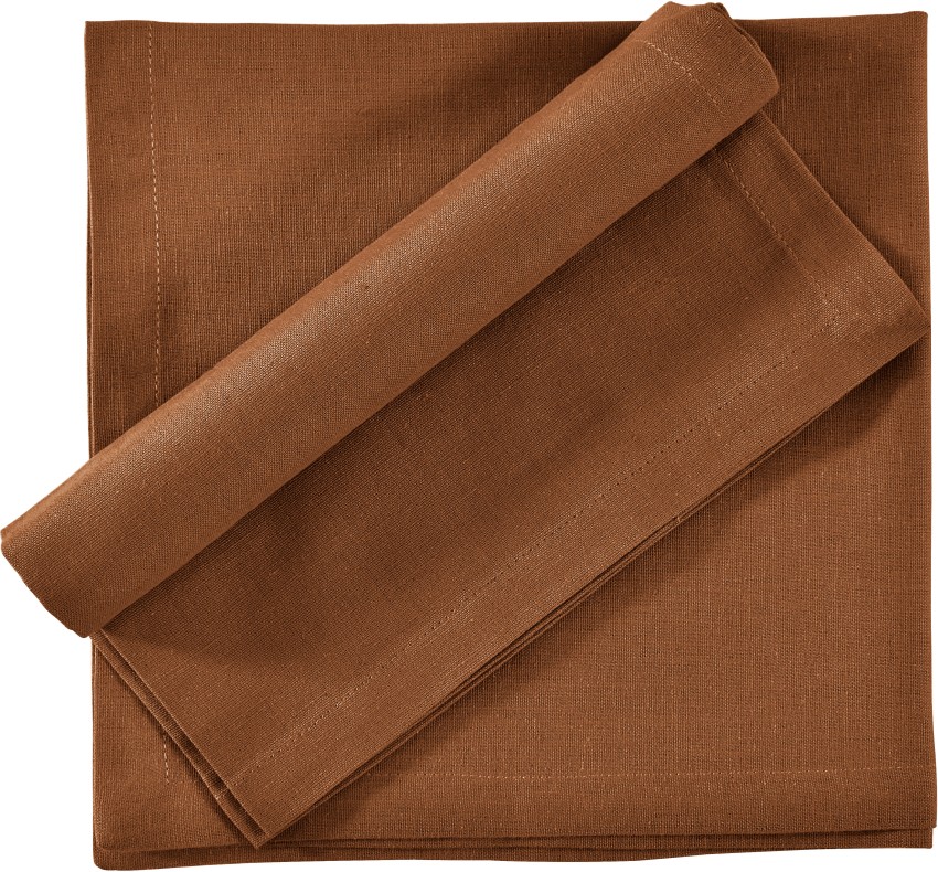 Fingercraft Cloth Napkin, Solid Color Cotton Linen Blend Table