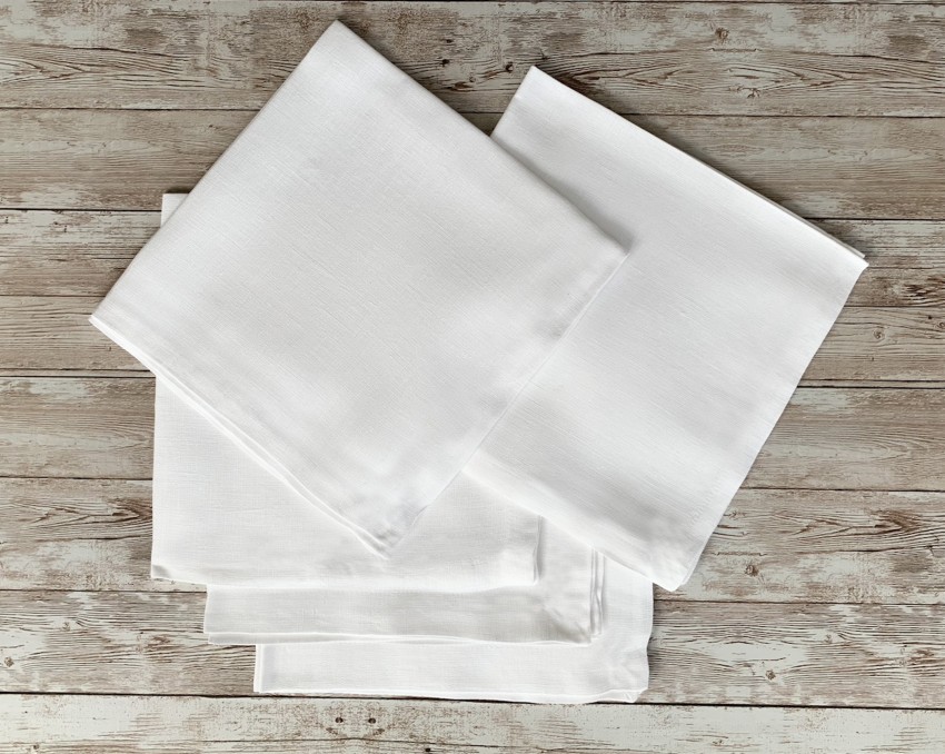 Buy Lushomes Cloth Napkin Set of 12 with Mitted Corners, Cotton